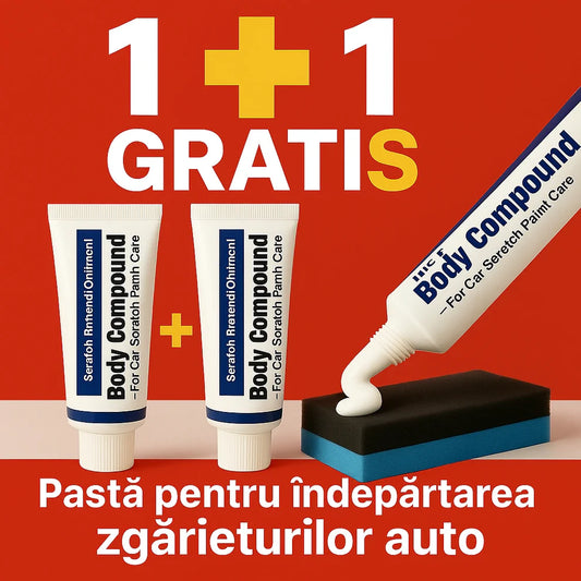 Pastă pentru zgârieturi auto cu efect polish 1+1 GRATIS